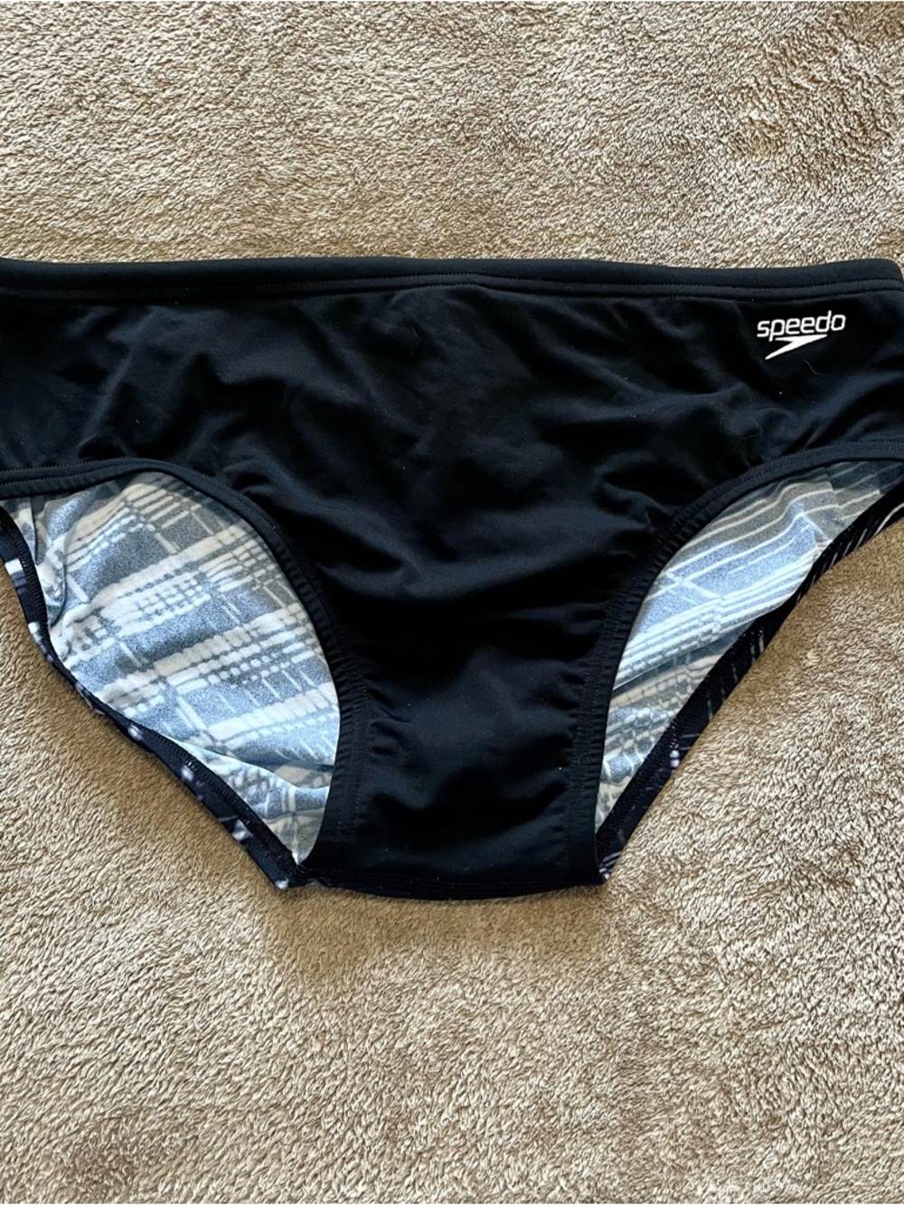 Speedo Black Men's Swim Briefs - Picture 3 of 6